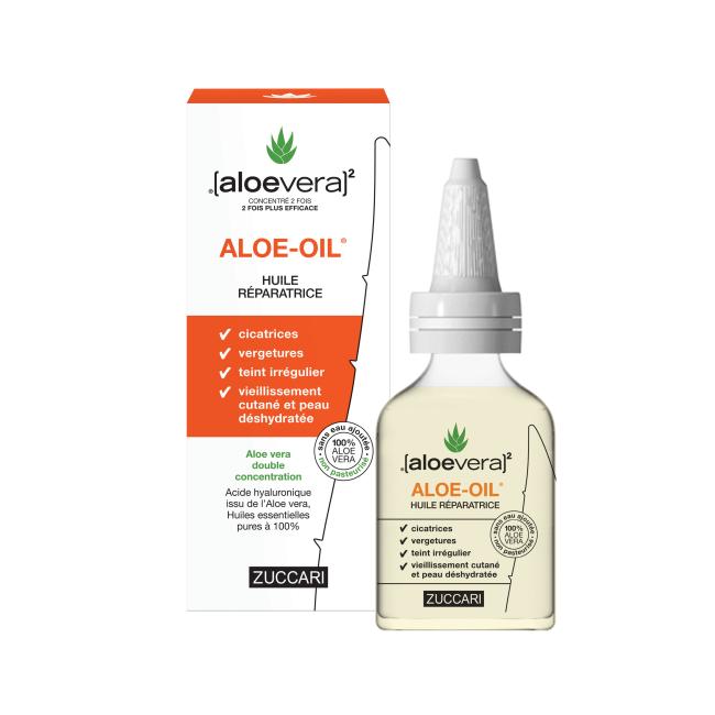 ALOE OIL HUILE REPARATRICE Flacon 50ml - boite et flacon