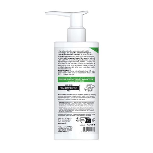 PURE CREME ALOE Flacon pompe 400ml - vue arrière