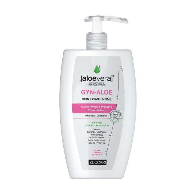 GYN-ALOE SOIN LAVANT Gel Flacon pompe 400ml - face avant