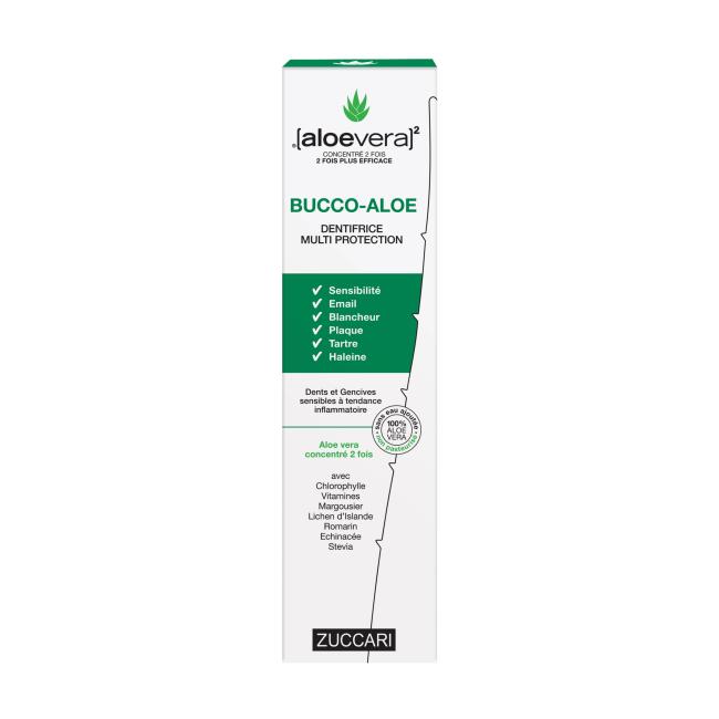 BUCCO-ALOE DENTIFRICE Tube 100ml - boite face avant